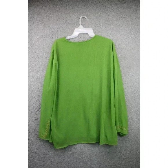 Jane Ashley Women's Tunic Belled Sleeves-Size 2X-Boho-Hippy - Picture 8 of 10